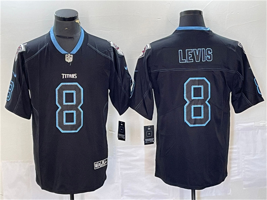 Men's Navy Tennessee Titans #8 Will Levis 2018 Lights Out Color Rush Limited Stitched Jersey
